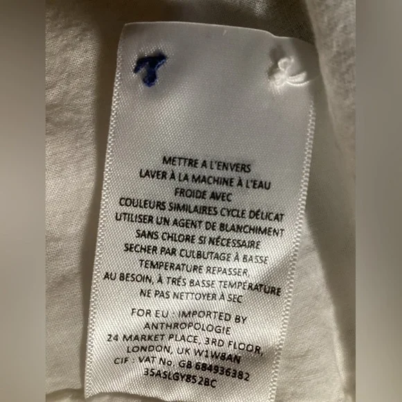 VINTAGE Navy and White Fit & Flare Dress - Picture 14 of 15